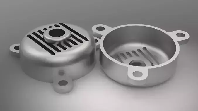 Motor Fan Casing Free 3D model