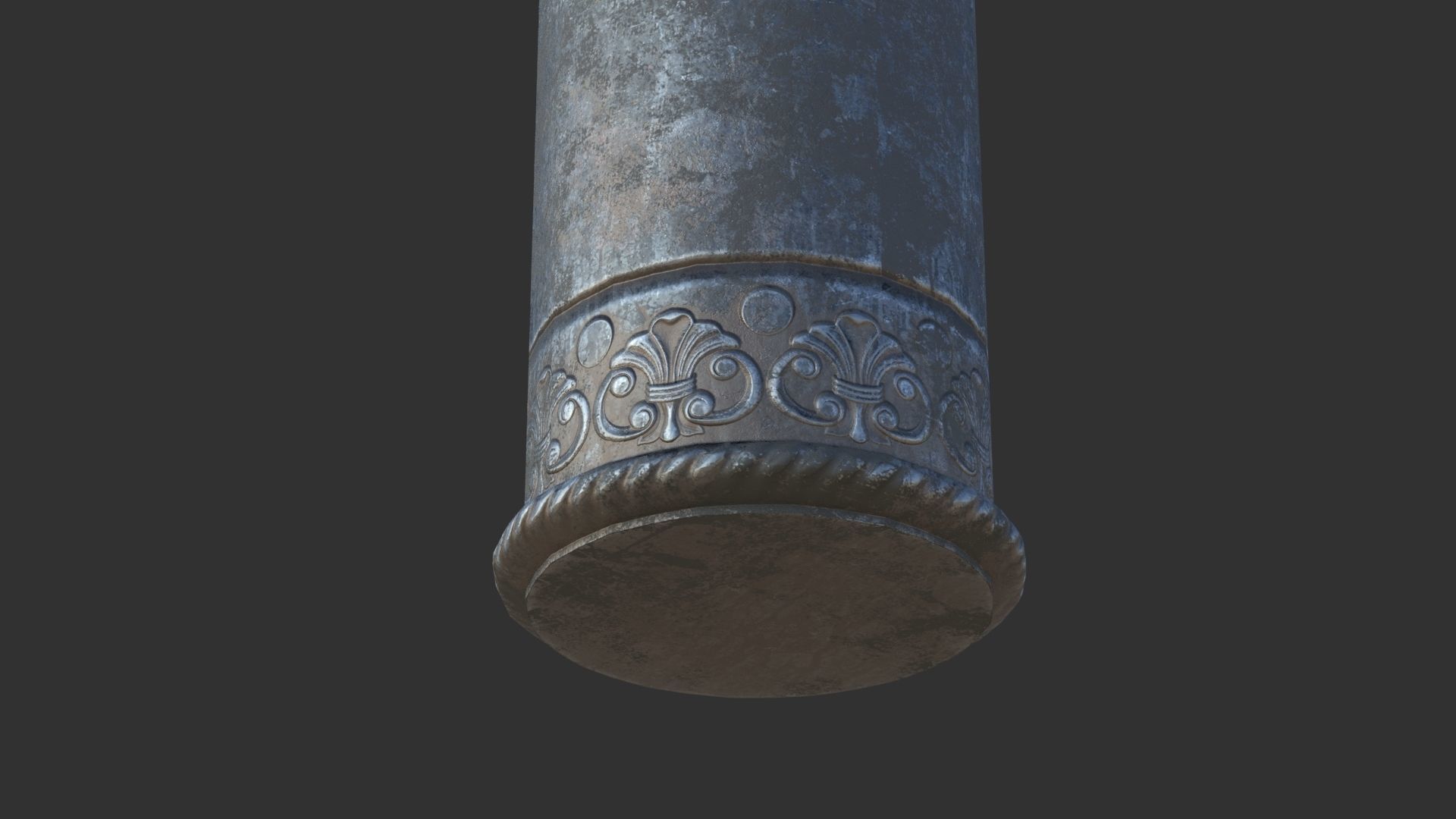 Street Lamp Low-poly 3D model_4