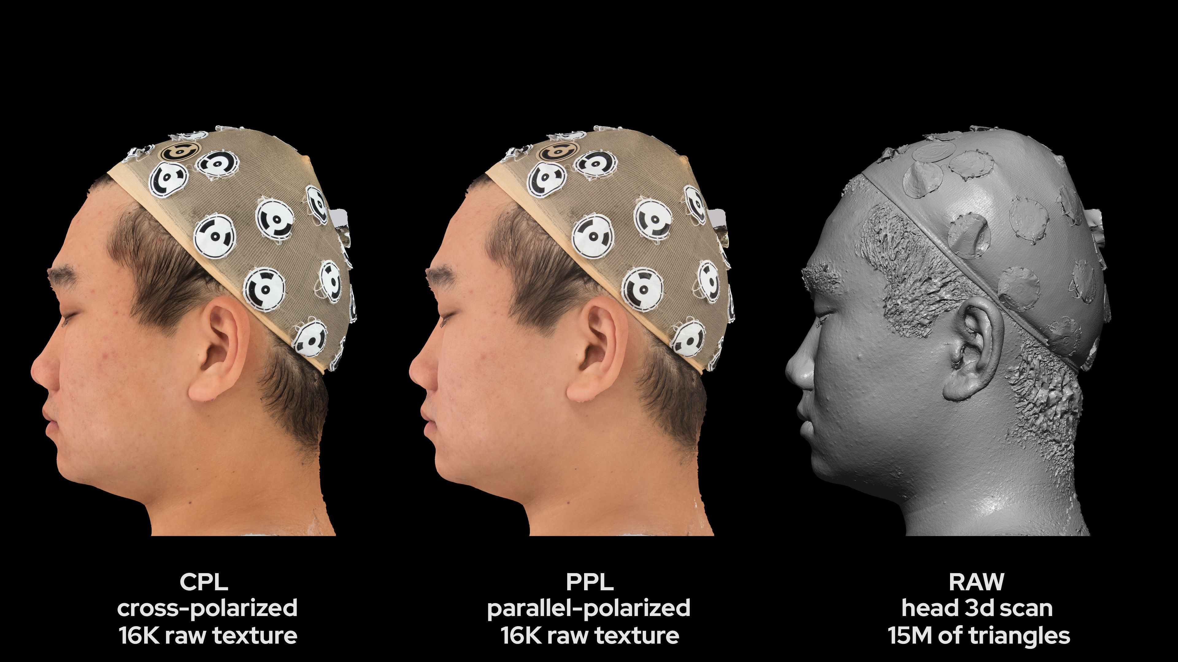 Asian Male 20s head scan 042 3D model_6