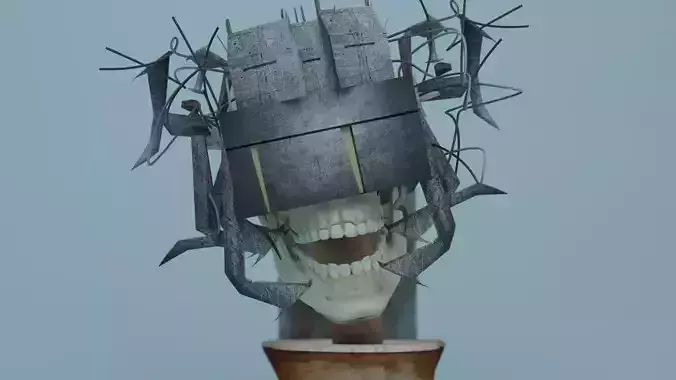 Skibidi toilet Skeleton Toilet 3D model