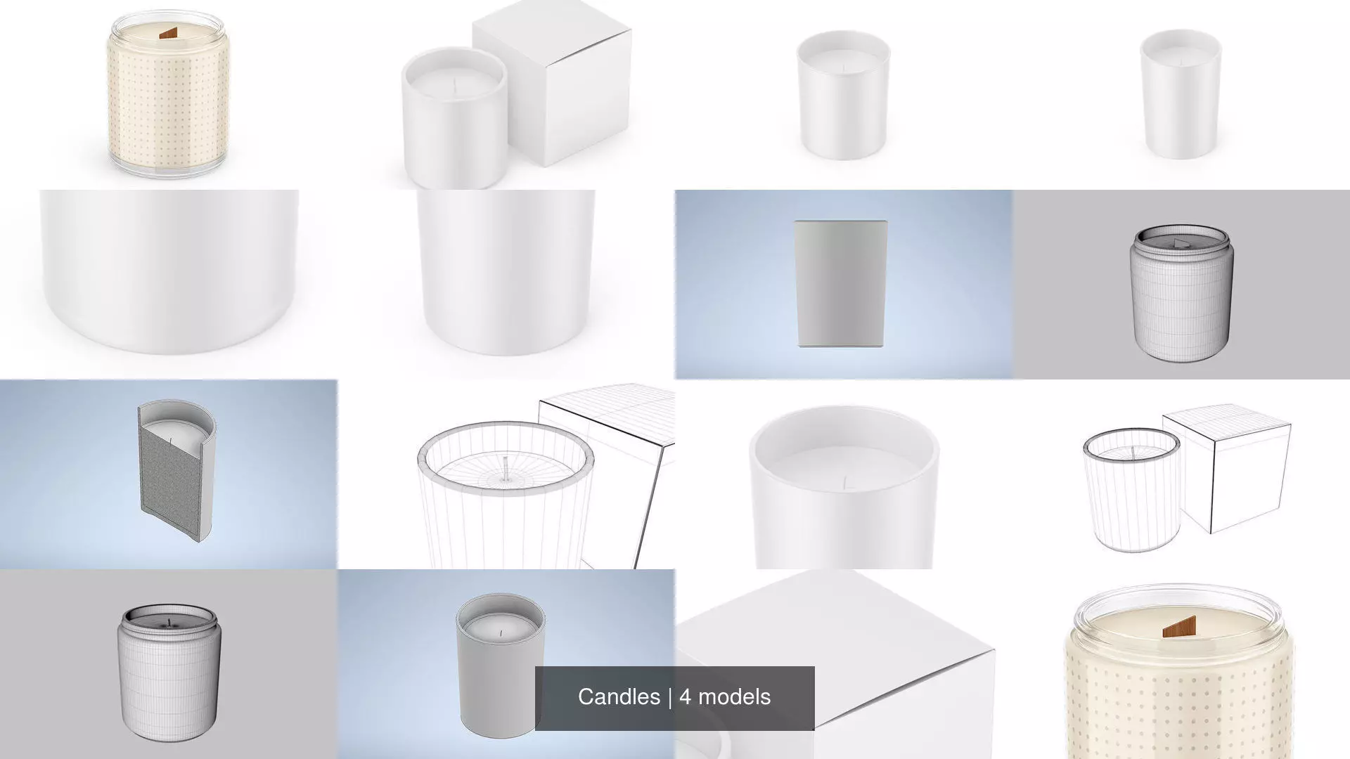 Candles 3D Model Collection_0