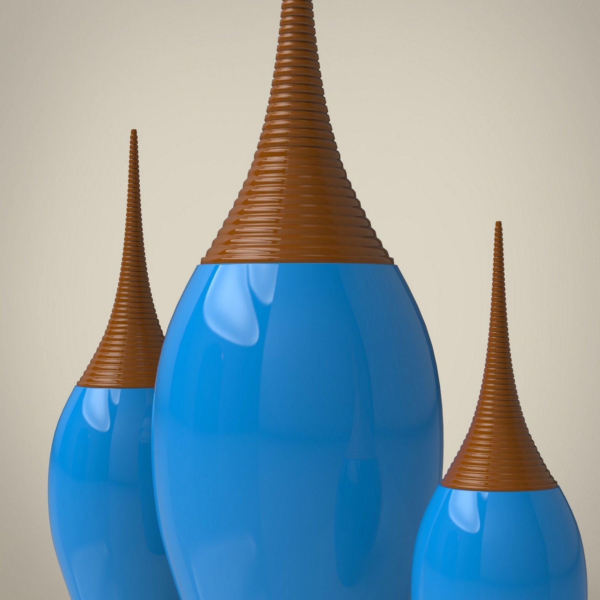 Vase set 3D model_5