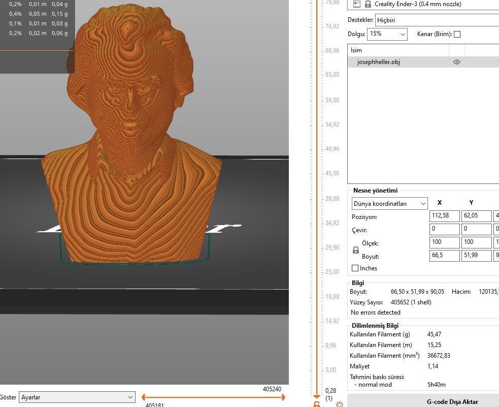 Joseph Heller 3D print model_13