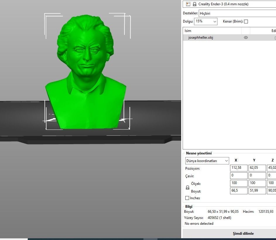 Joseph Heller 3D print model_7