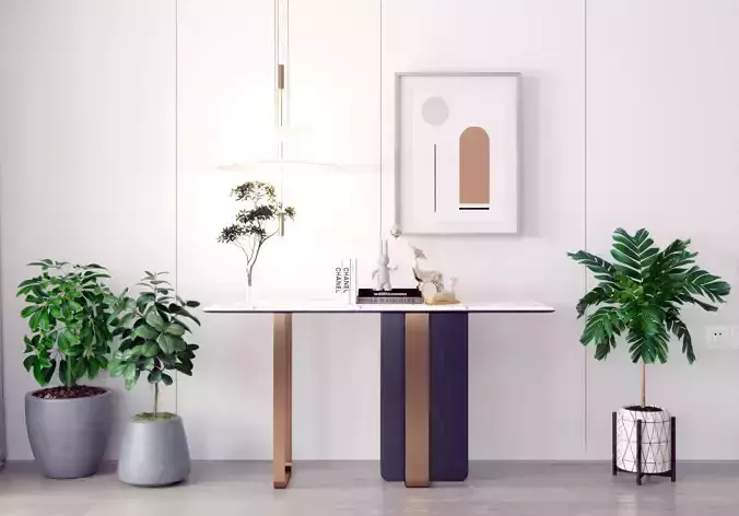 Modern View End Scheme 3D model