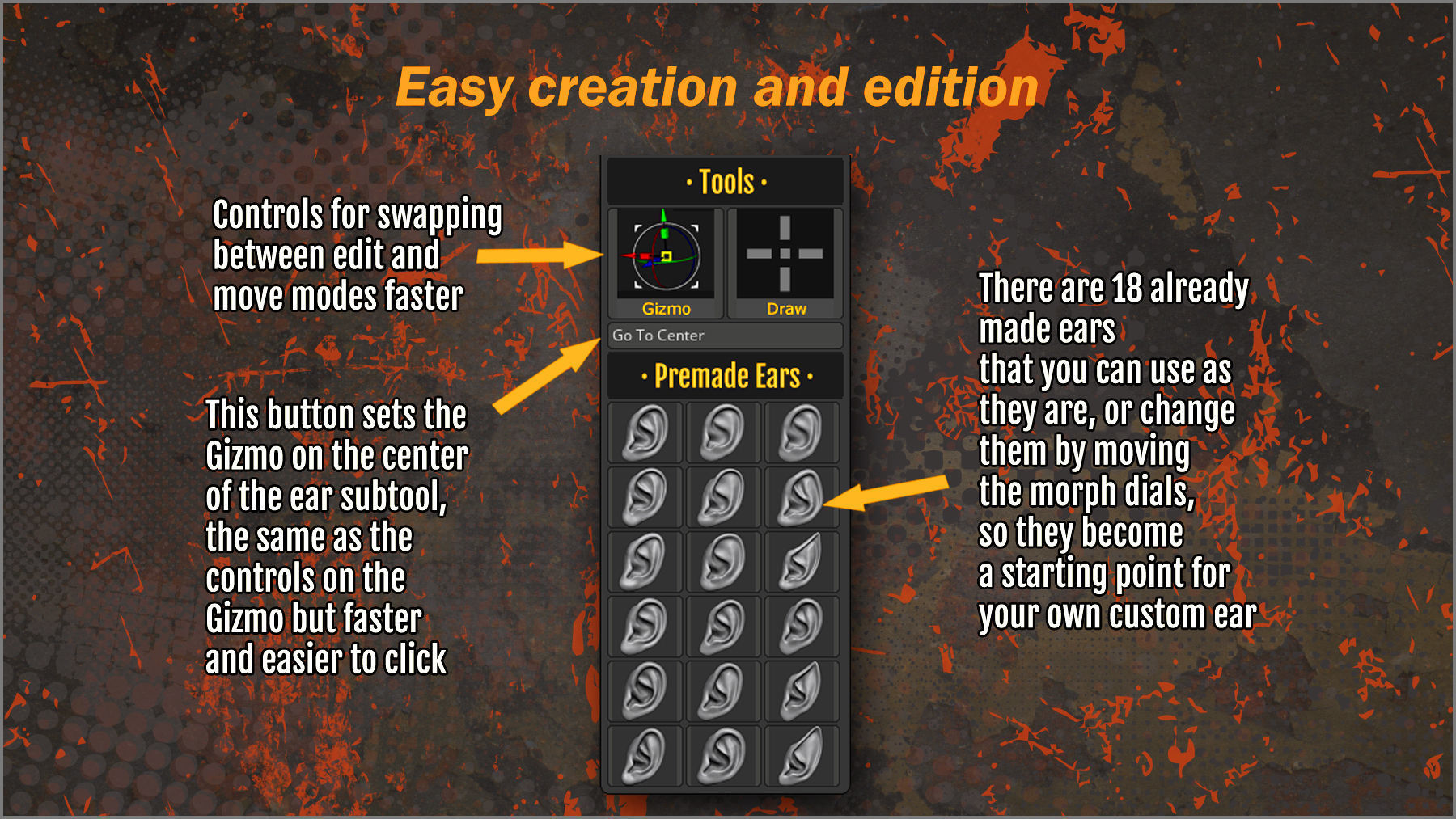 Ear Creator ZBrush Plugin 3D model_6