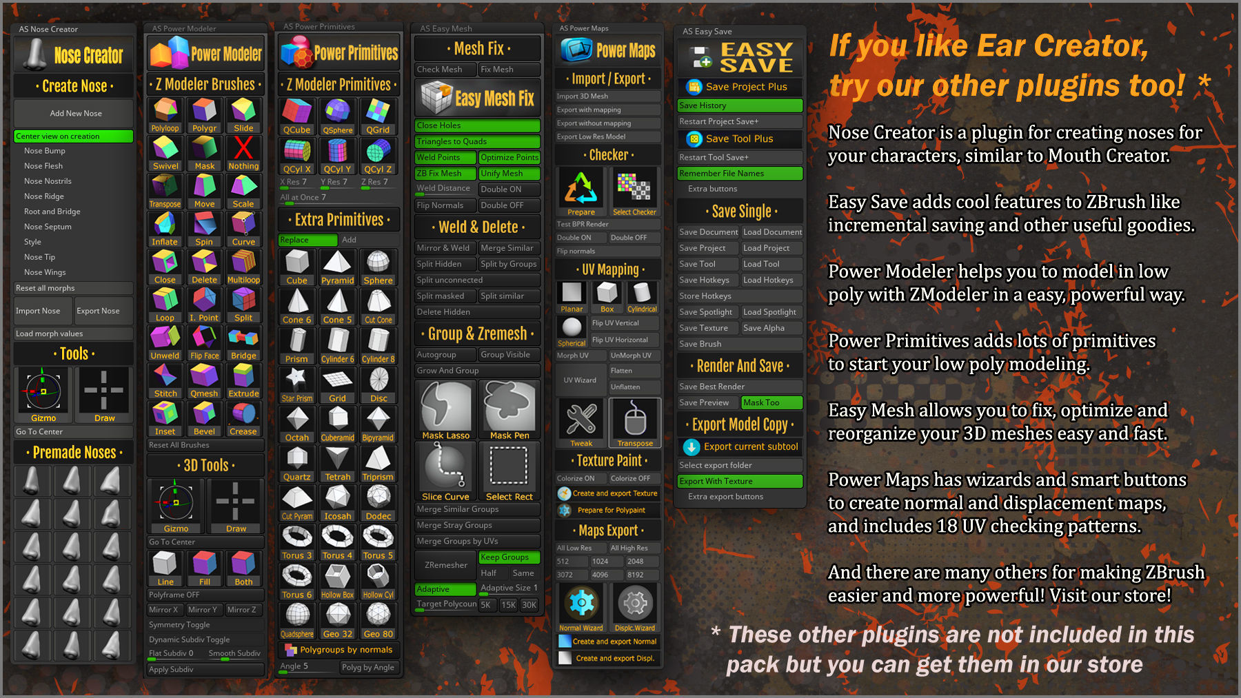 Ear Creator ZBrush Plugin 3D model_8