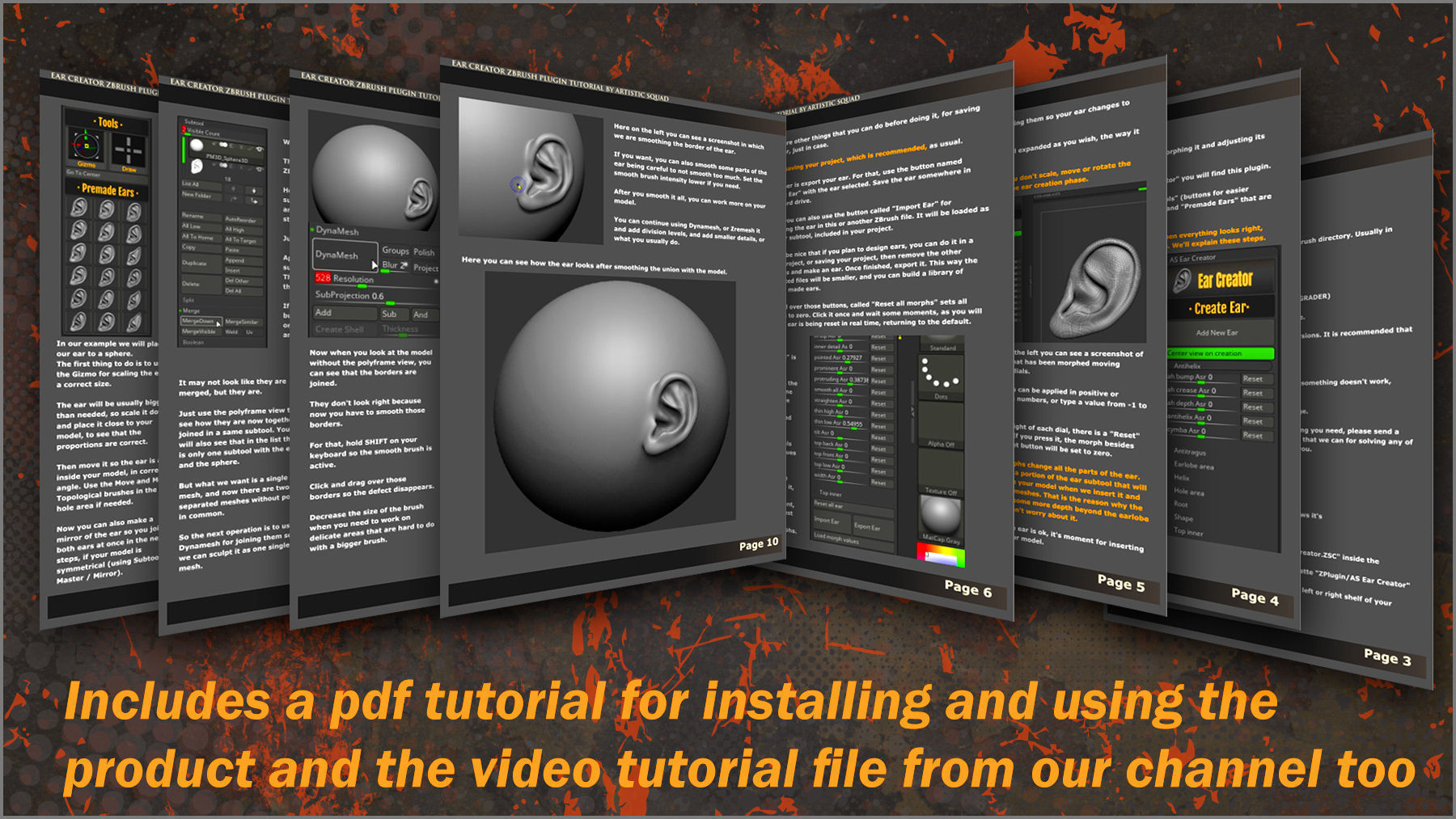 Ear Creator ZBrush Plugin 3D model_7
