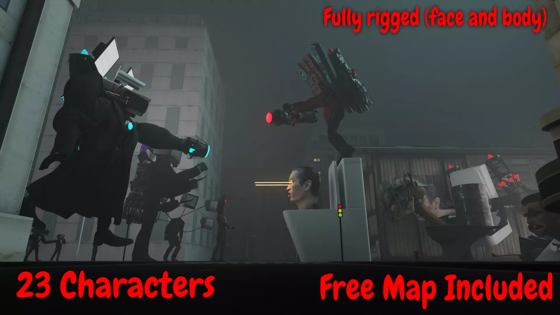 Skibidi Toilet MEGA PACK  3D model_0