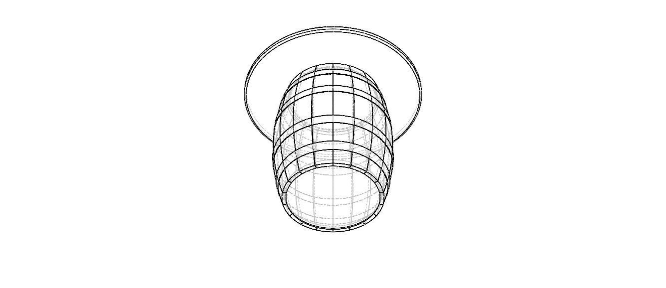 Wooden Barrel Table 3D model_26