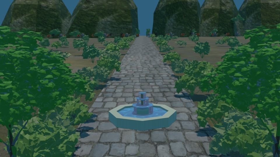 Terrain scene 3D model_2