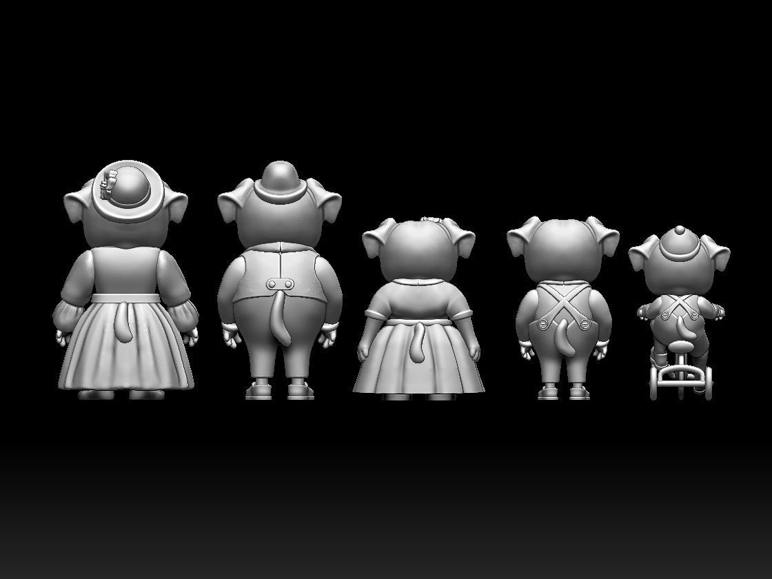 FAMILY DOGS 3D print model_8