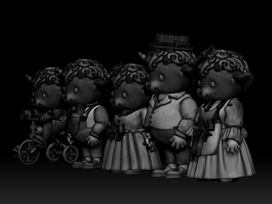 FAMILY SHEEP 3D print model_5
