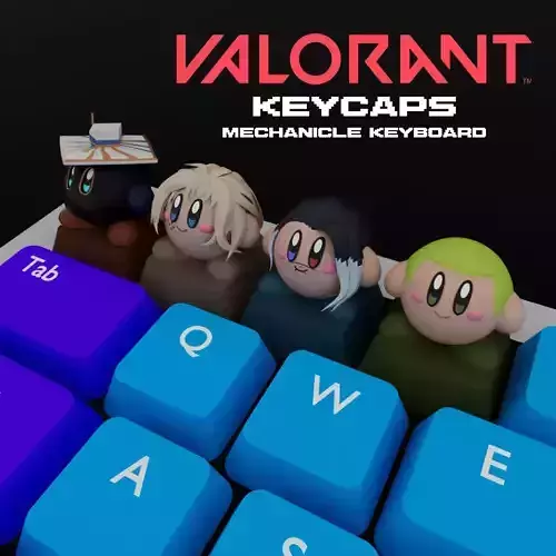 KIRBY X VALORANT KEYCAPS 3D print model
