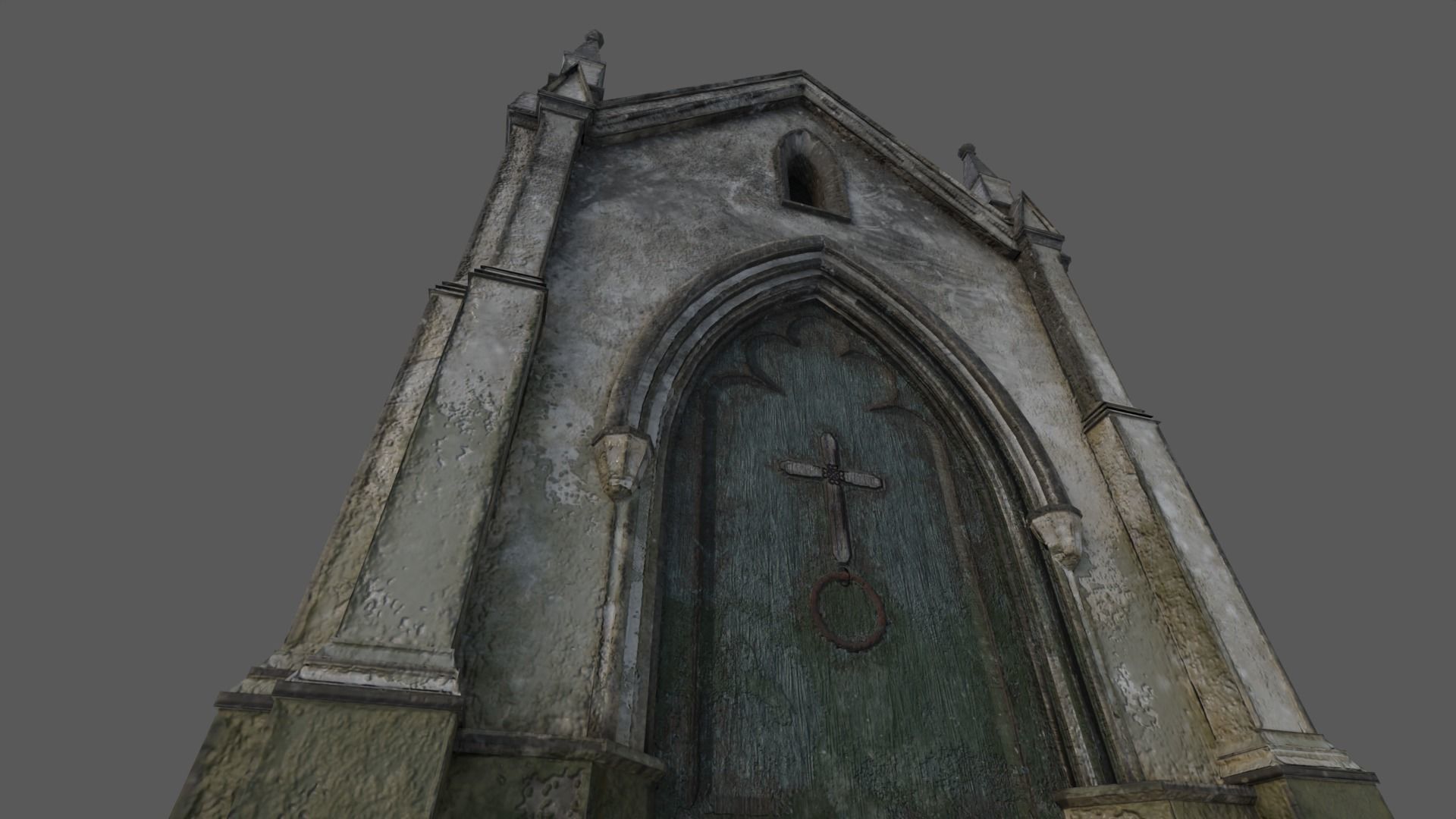 Cemetery Mausoleum 02 Low-poly 3D model_20