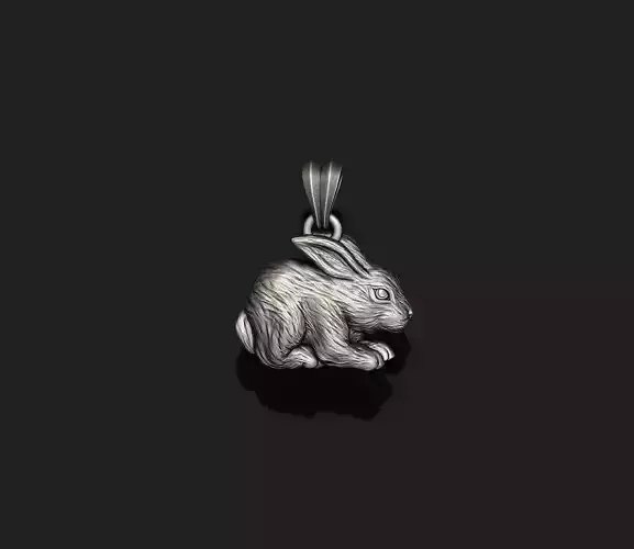 rabbit pendant 3D print model