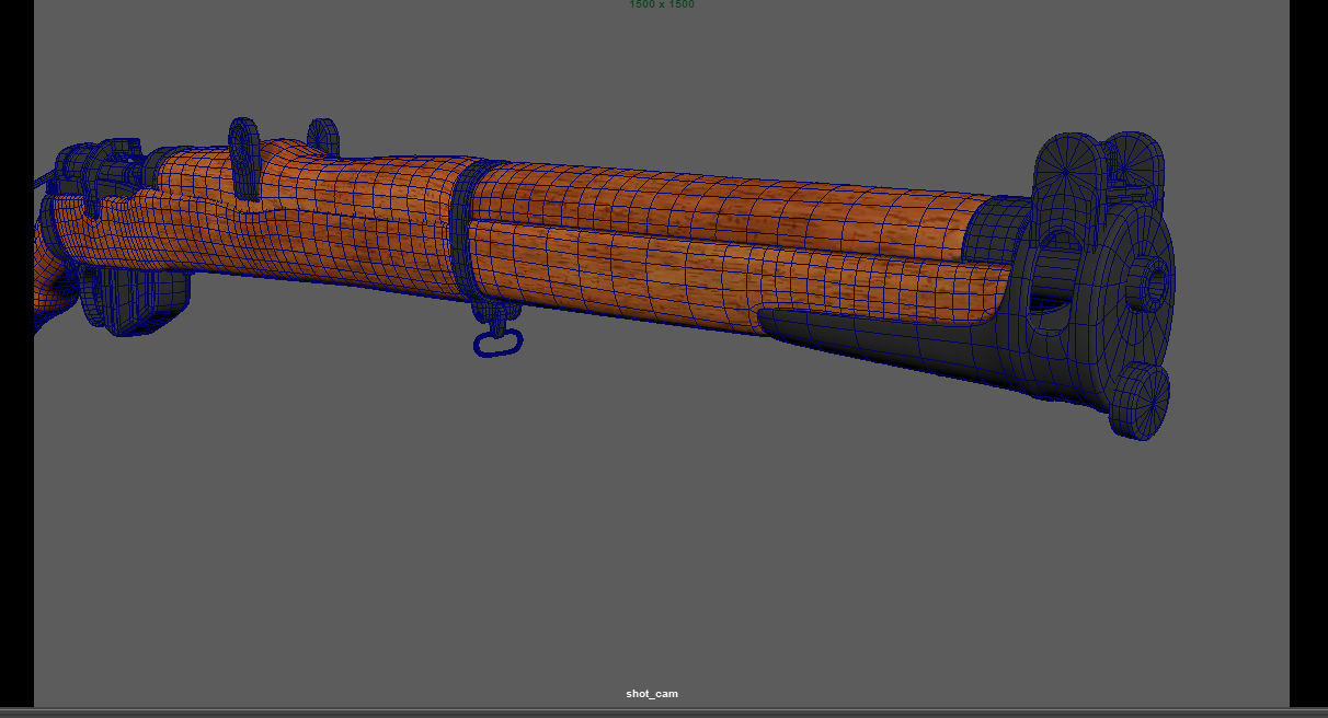 3D model Lee Enfield Bolt Action Rifle LowPoly Firearm 3D Model VR / AR ...