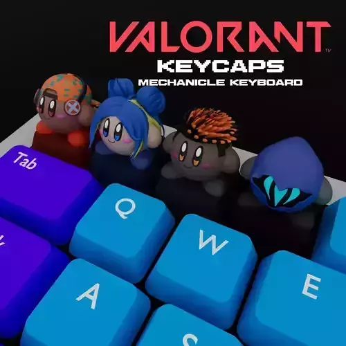 KIRBY X VALORANT KEYCAPS 3D print model