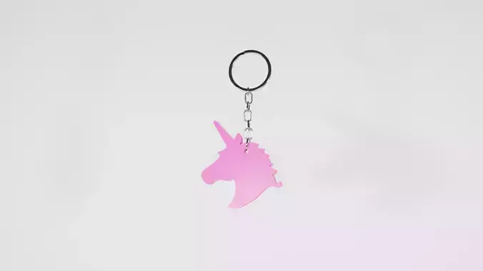 BARBIE KEYCHAIN UNICORN