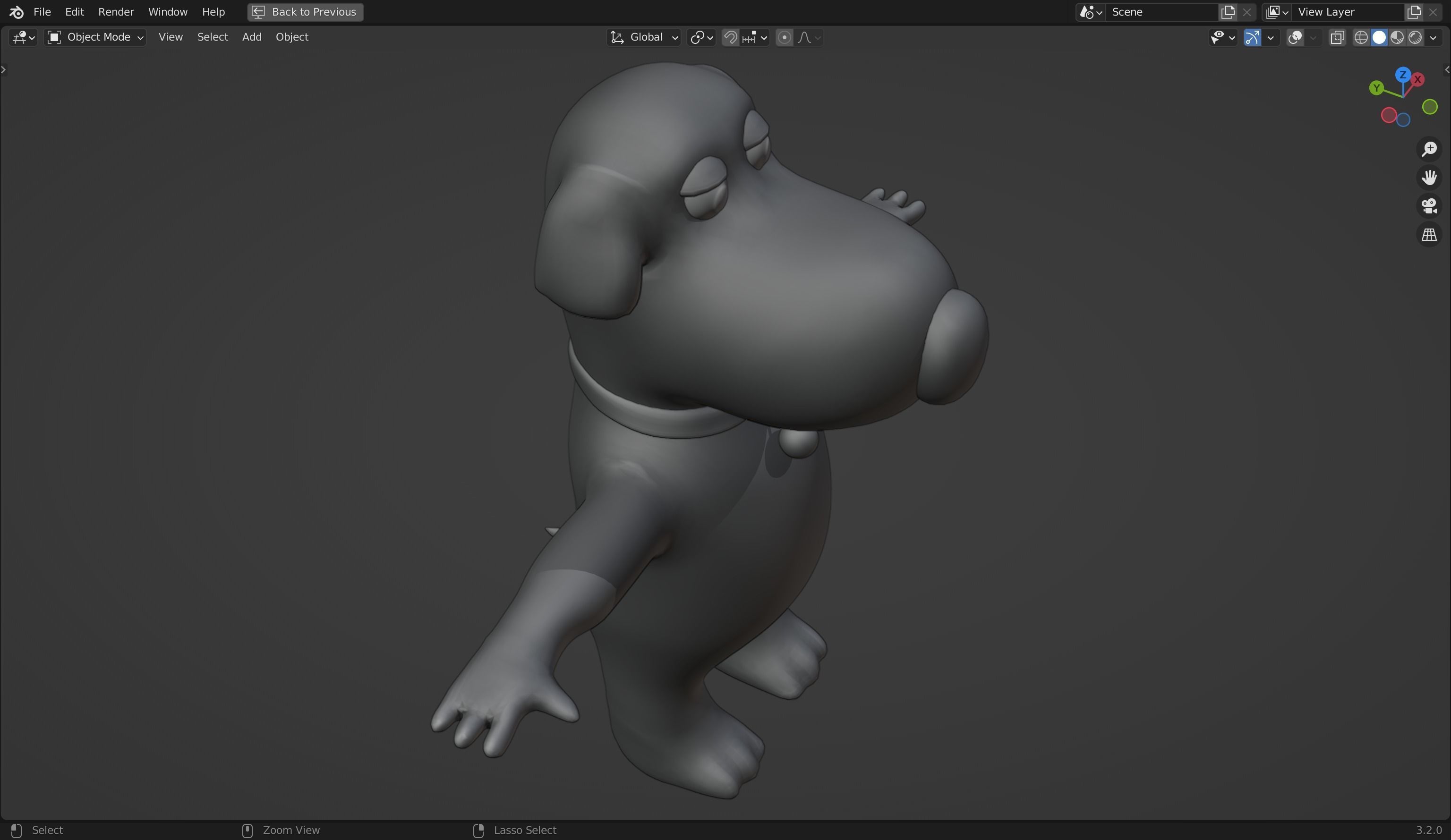 Brian Griffin 3D Dog Model from Family Guy Low-poly 3D model_20