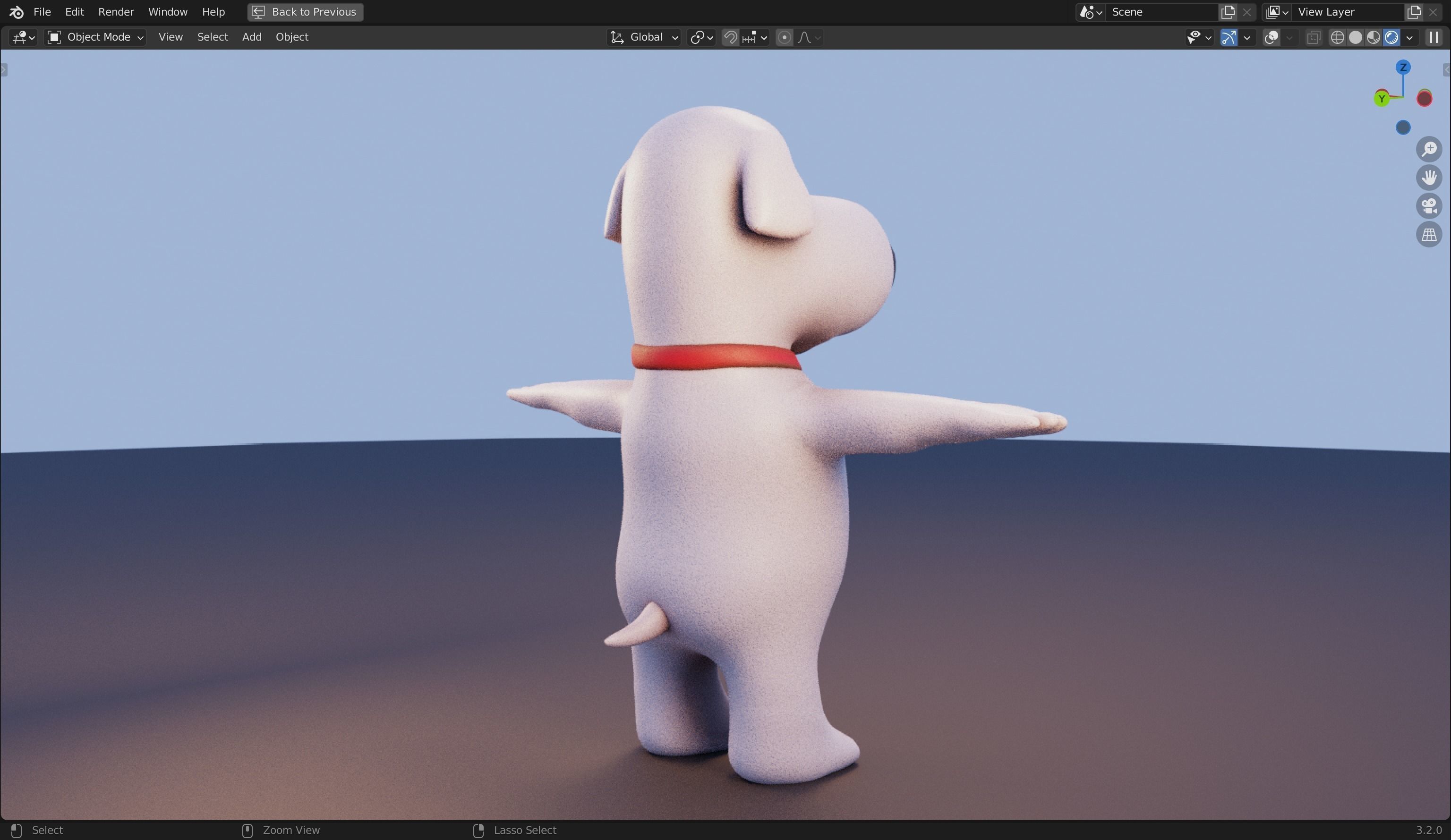 Brian Griffin 3D Dog Model from Family Guy Low-poly 3D model_30