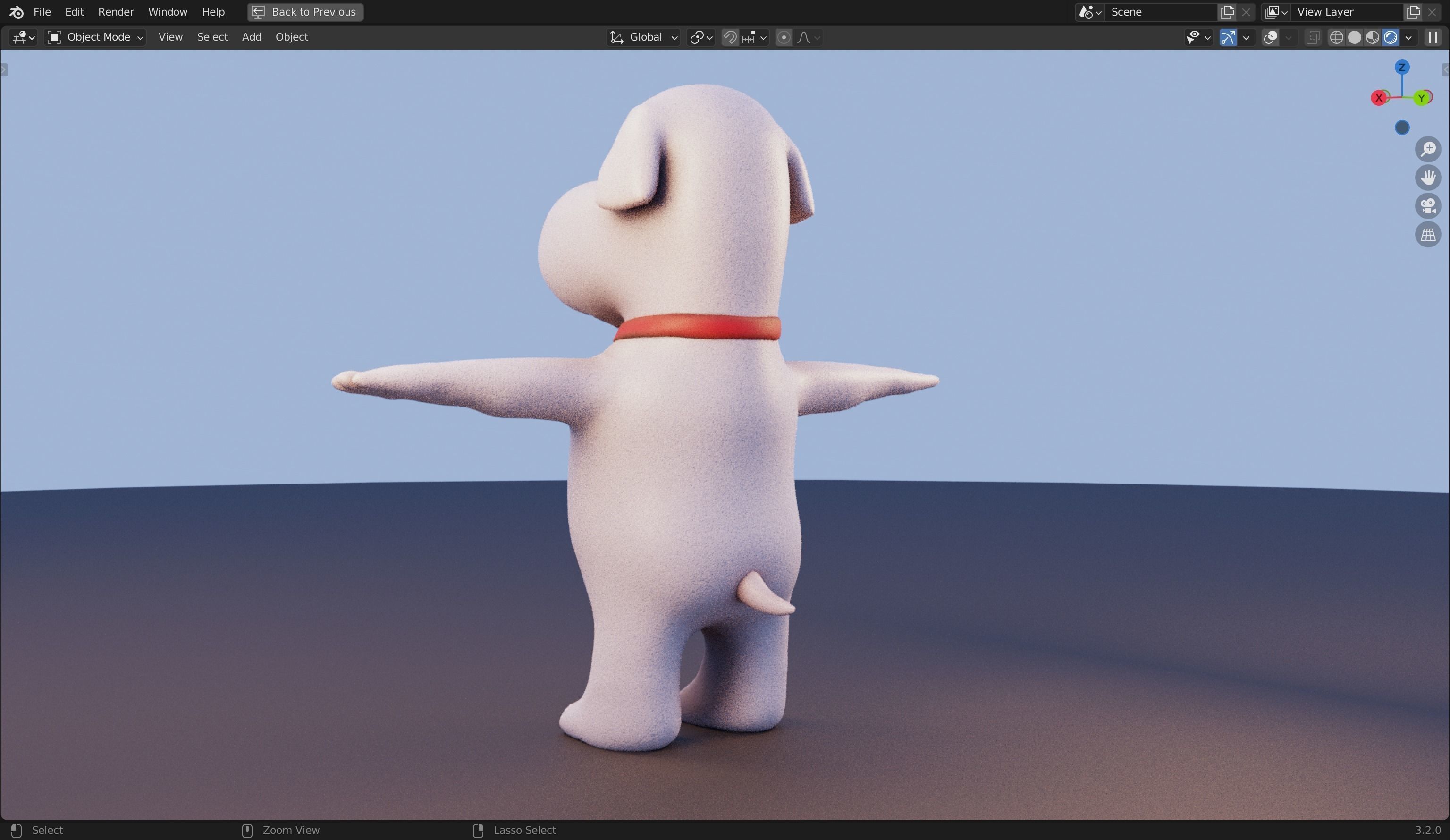 Brian Griffin 3D Dog Model from Family Guy Low-poly 3D model_28