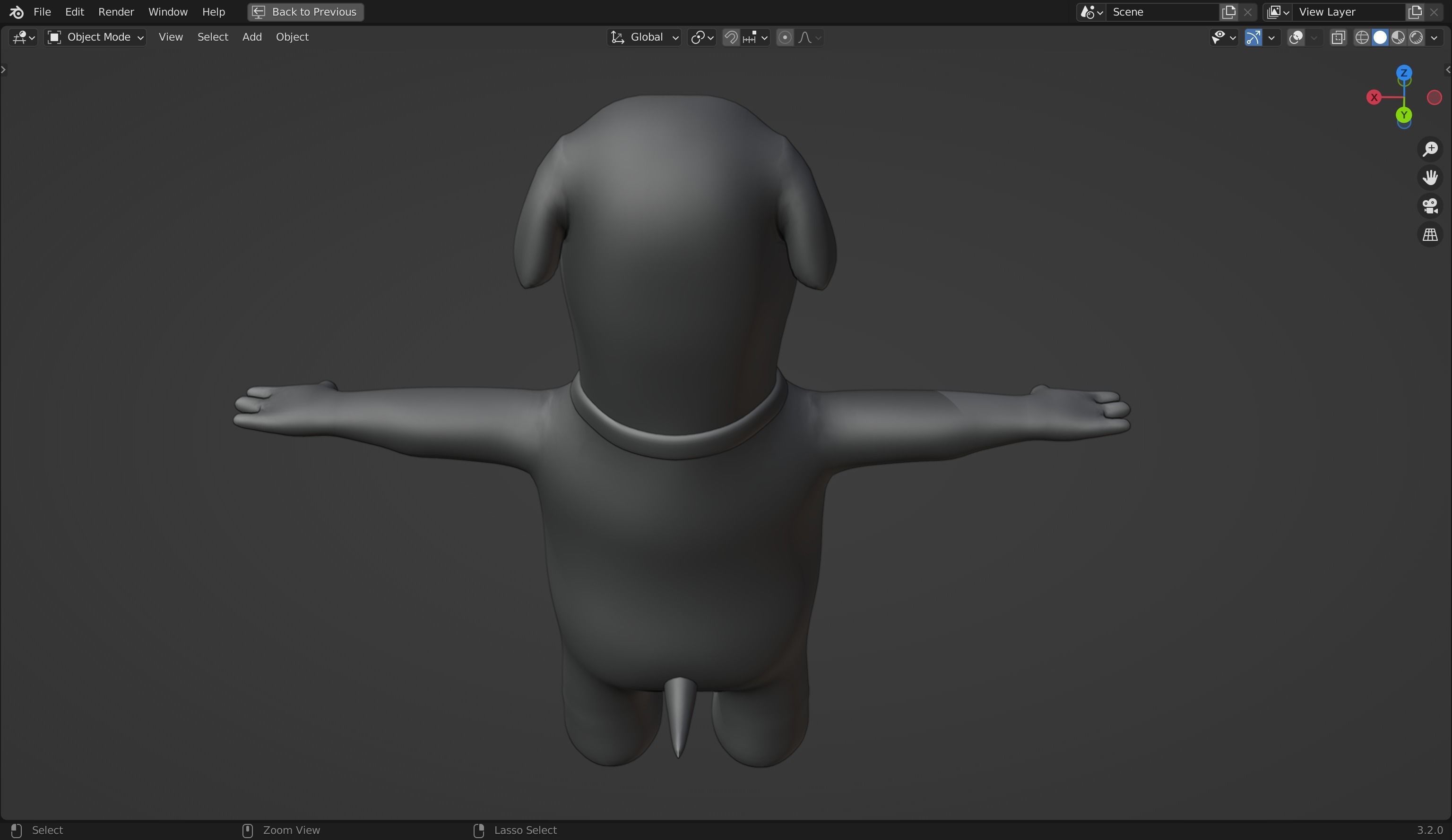 Brian Griffin 3D Dog Model from Family Guy Low-poly 3D model_17