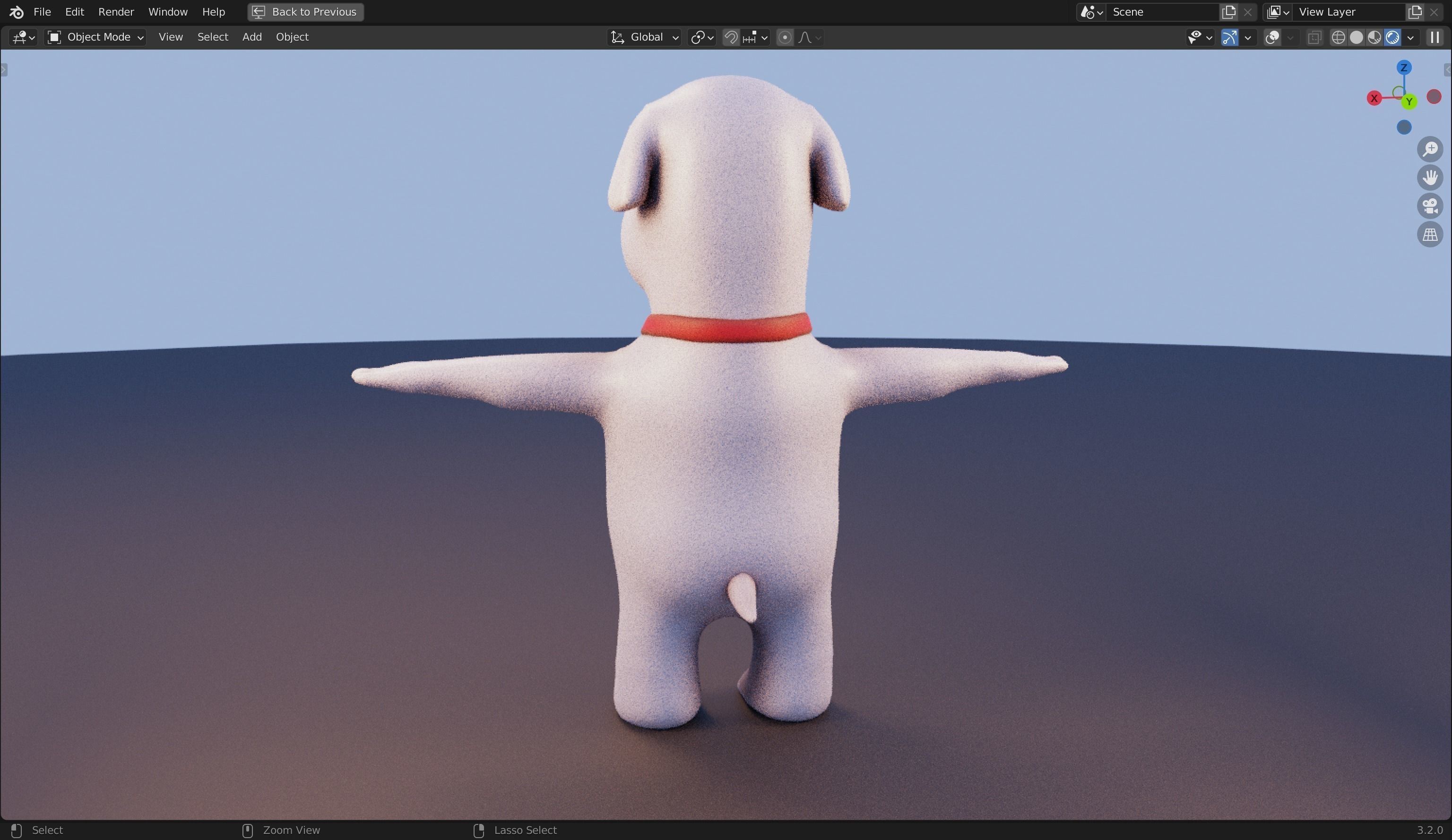 Brian Griffin 3D Dog Model from Family Guy Low-poly 3D model_29