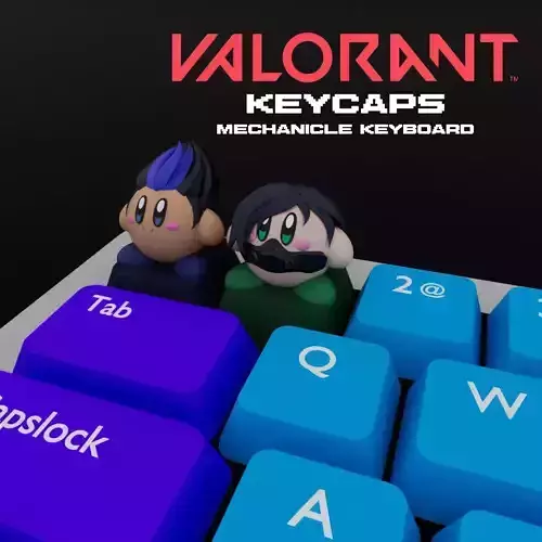 KIRBY X VALORANT KEYCAPS 3D print model