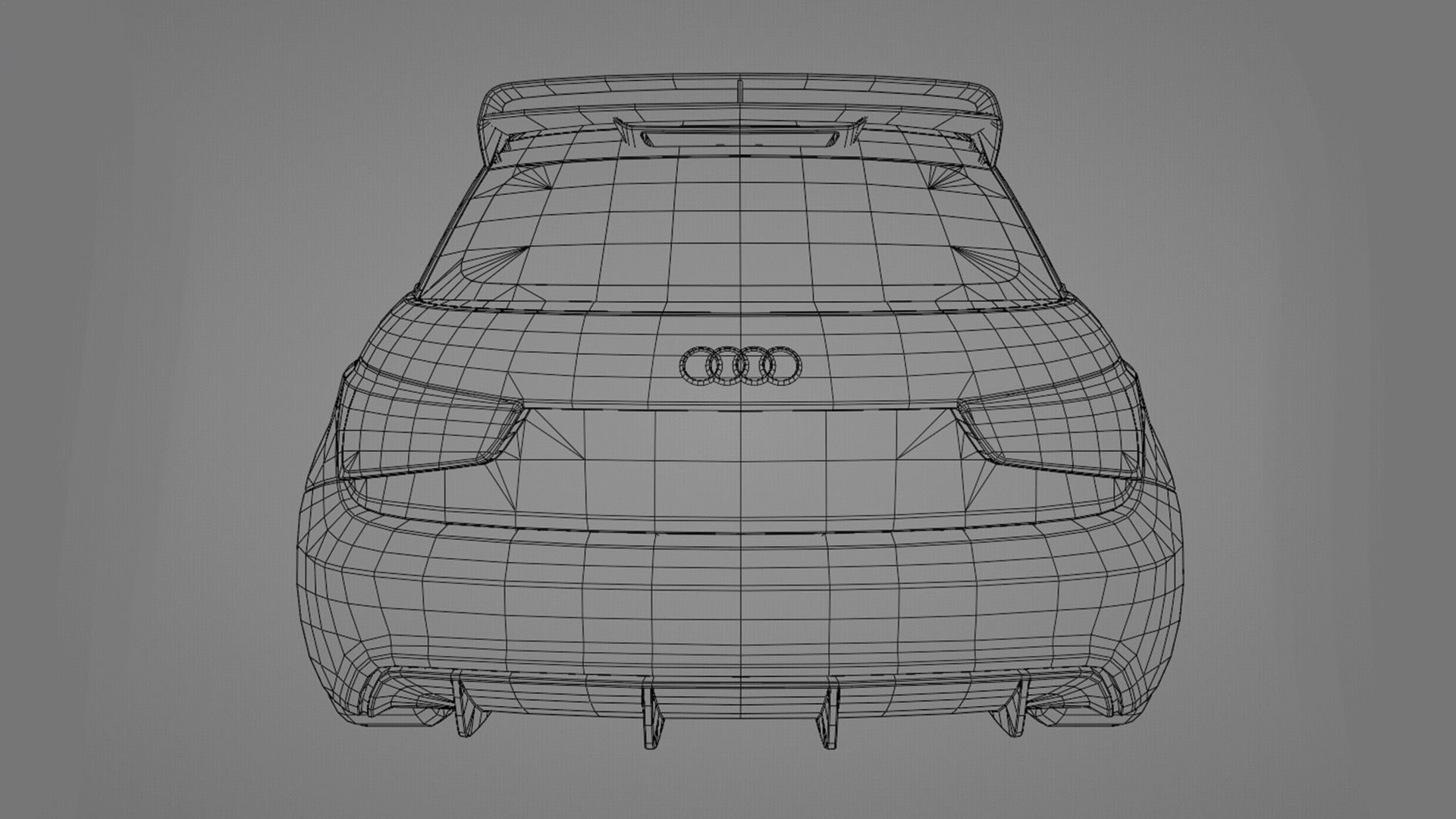 Audi A1 Quattro Low-poly 3D model_13