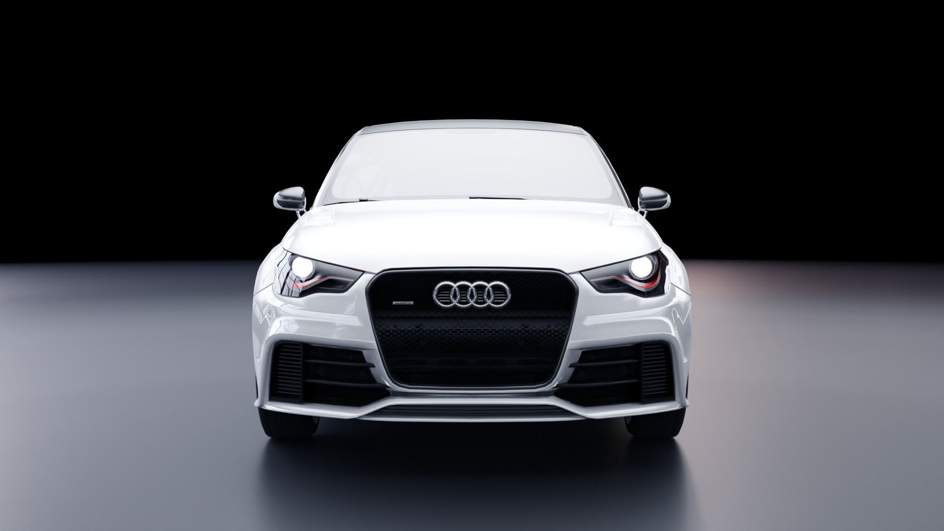 Audi A1 Quattro Low-poly 3D model_1