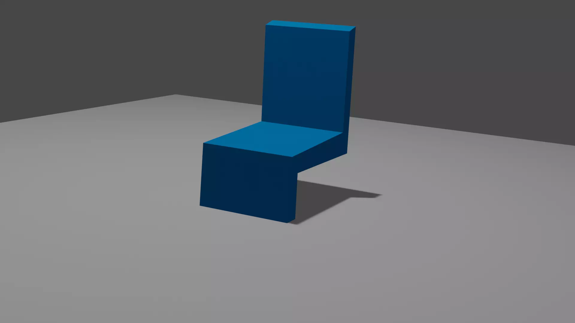 Chair 3d simple Low-poly 3D model_0