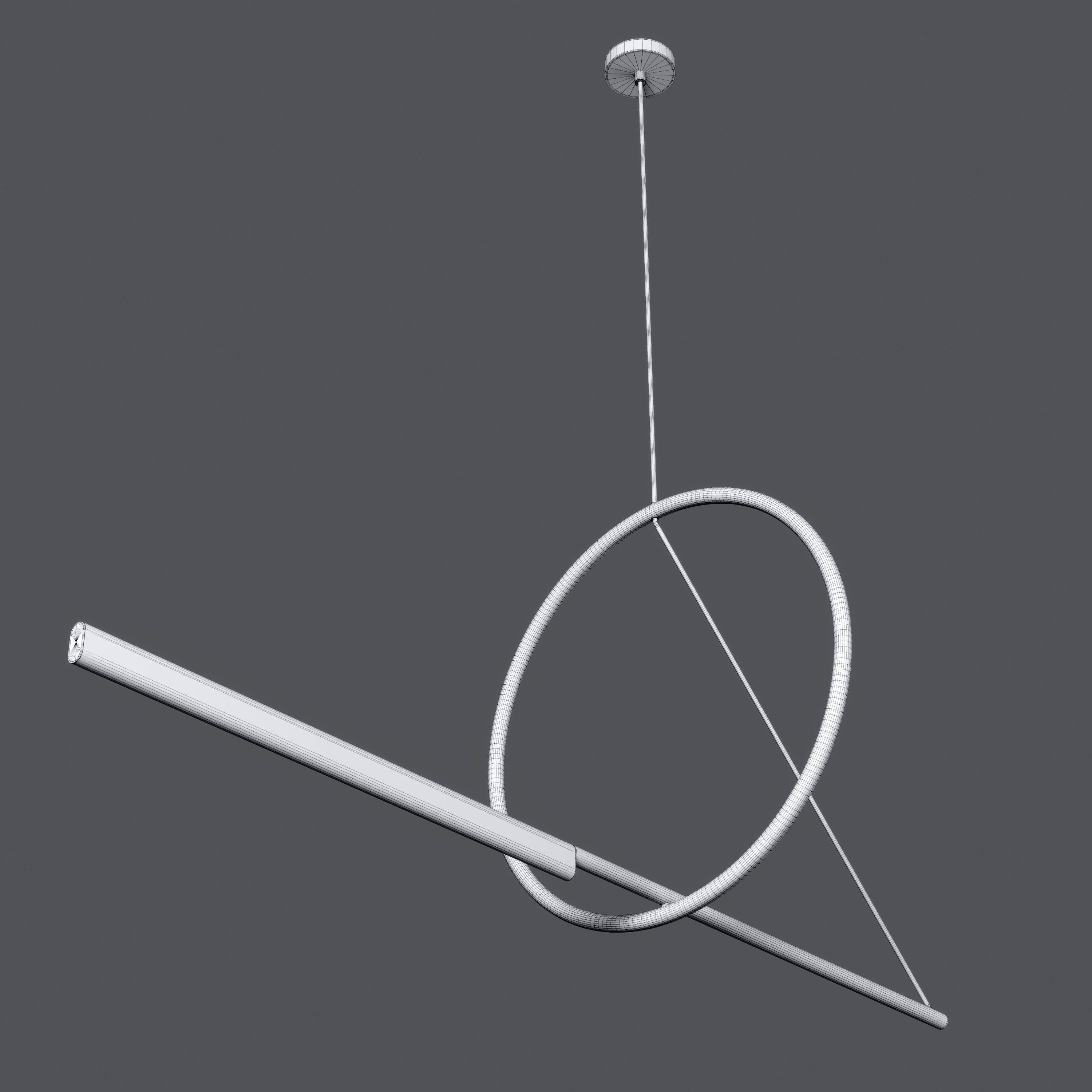 CERCLE TRAIT PENDANT by CVL Luminaires Low-poly 3D model_4