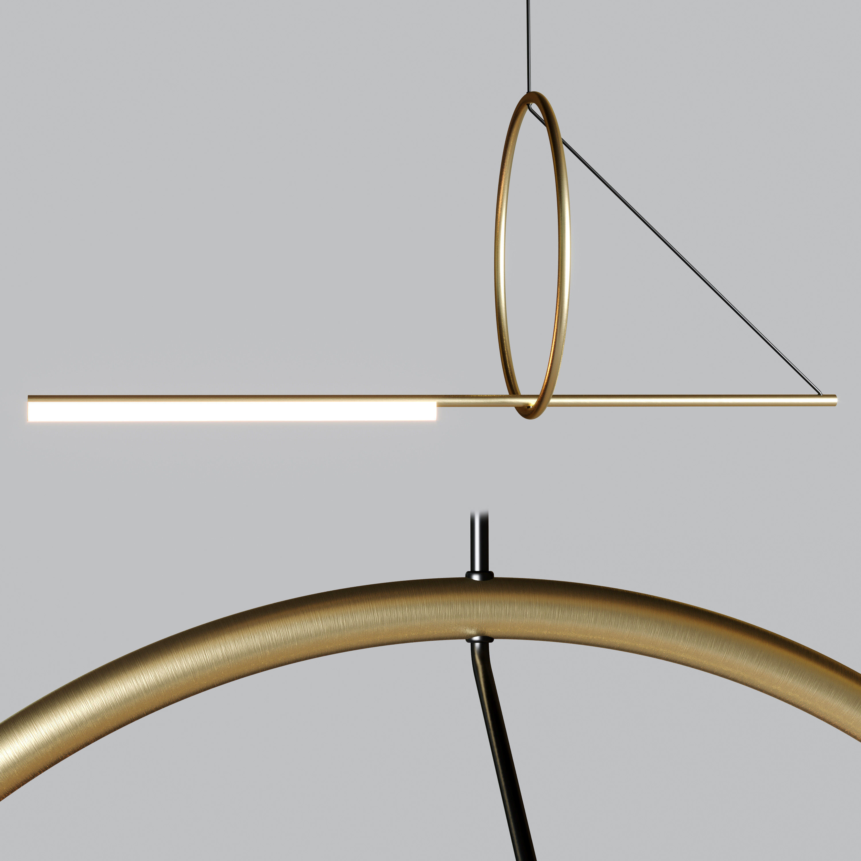 CERCLE TRAIT PENDANT by CVL Luminaires Low-poly 3D model_1