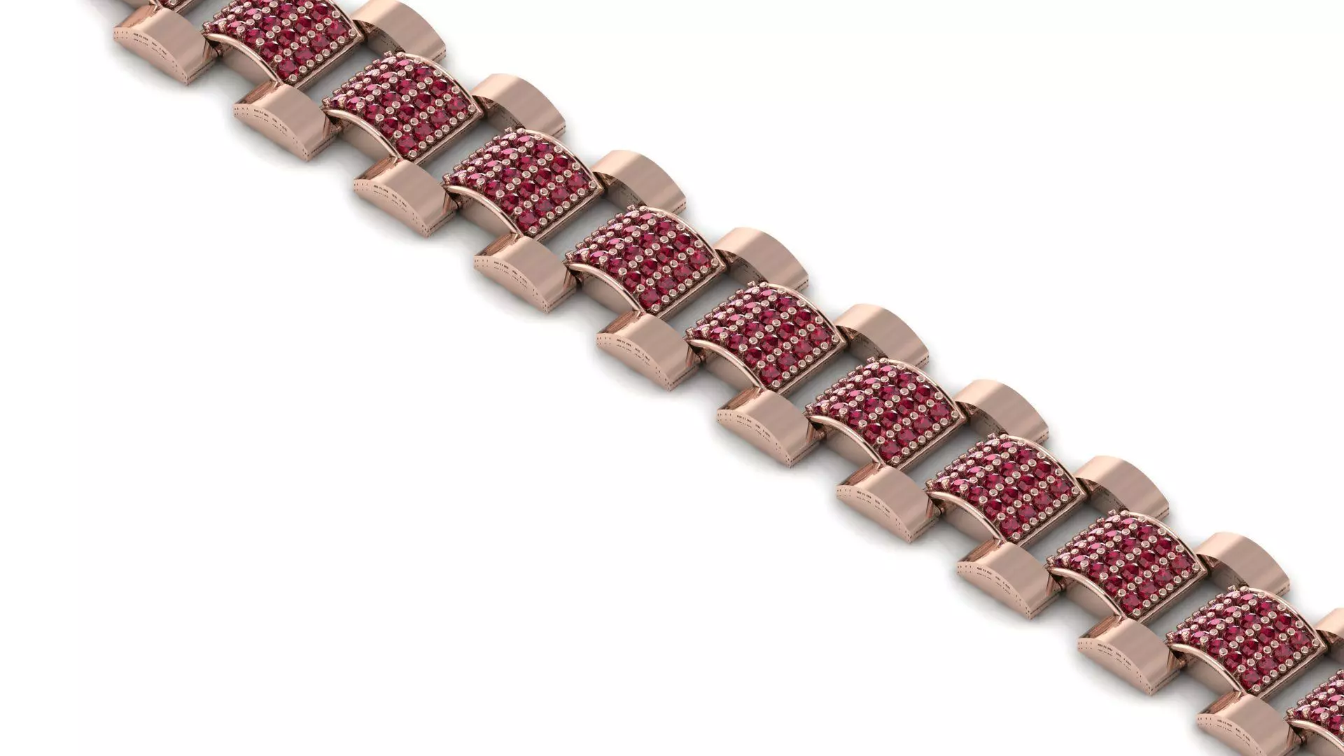 HIGH QUALITY DIAMOND BRACELET LINK JEWELRY 3D print model_0