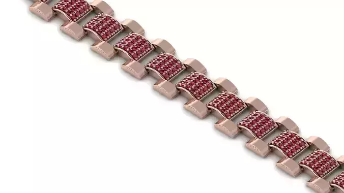 HIGH QUALITY DIAMOND BRACELET LINK JEWELRY 3D print model