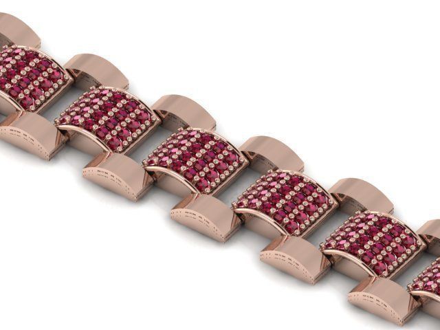 HIGH QUALITY DIAMOND BRACELET LINK JEWELRY 3D print model_3