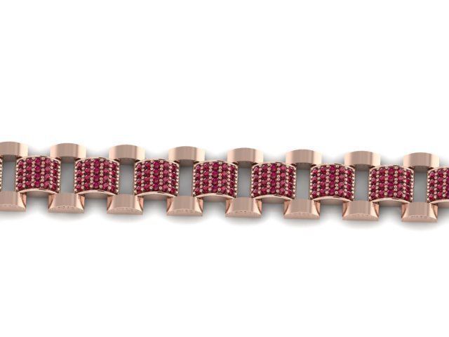 HIGH QUALITY DIAMOND BRACELET LINK JEWELRY 3D print model_2