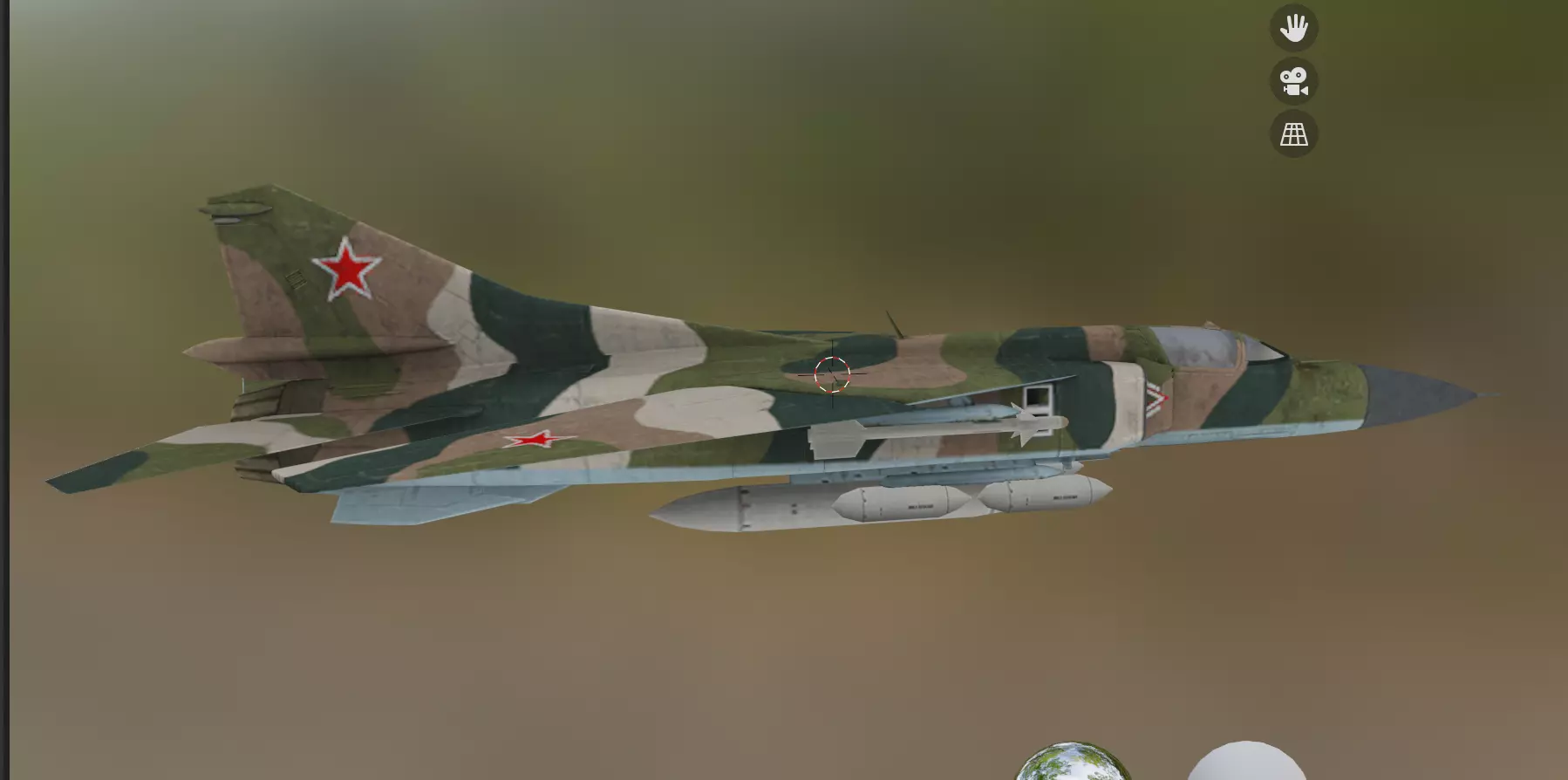 mig 23 Low-poly 3D model_0