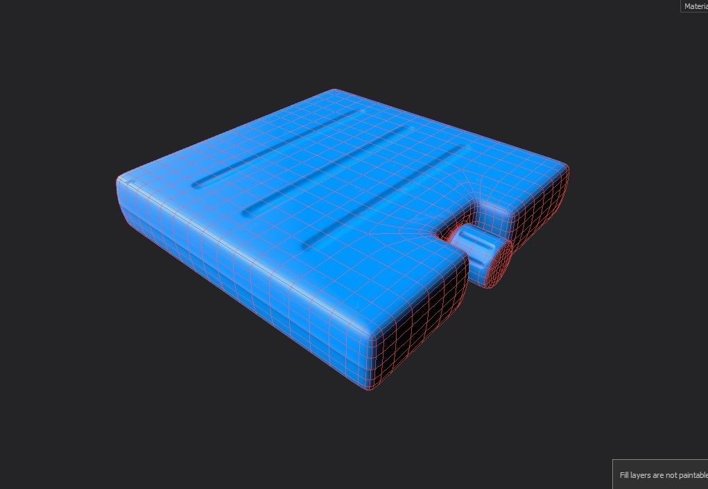 Ice Brick M01 Low-poly 3D model_1