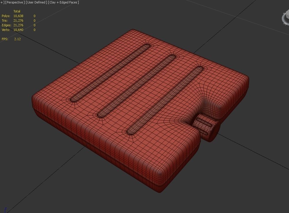 Ice Brick M01 Low-poly 3D model_5