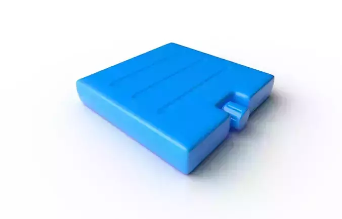 Ice Brick M01 Low-poly 3D model