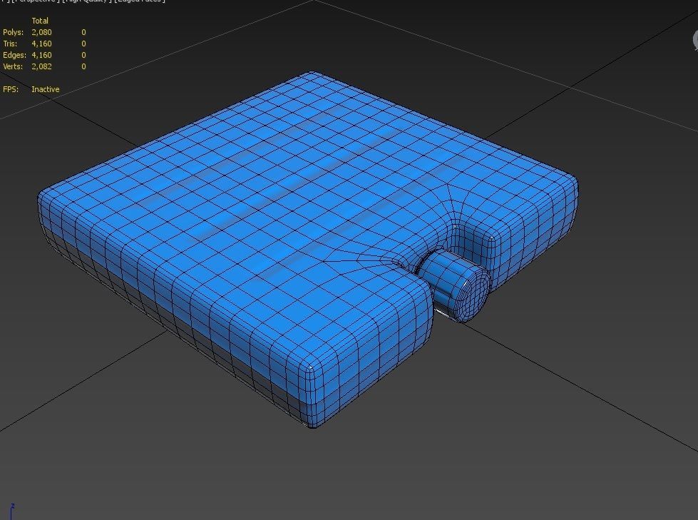 Ice Brick M01 Low-poly 3D model_6