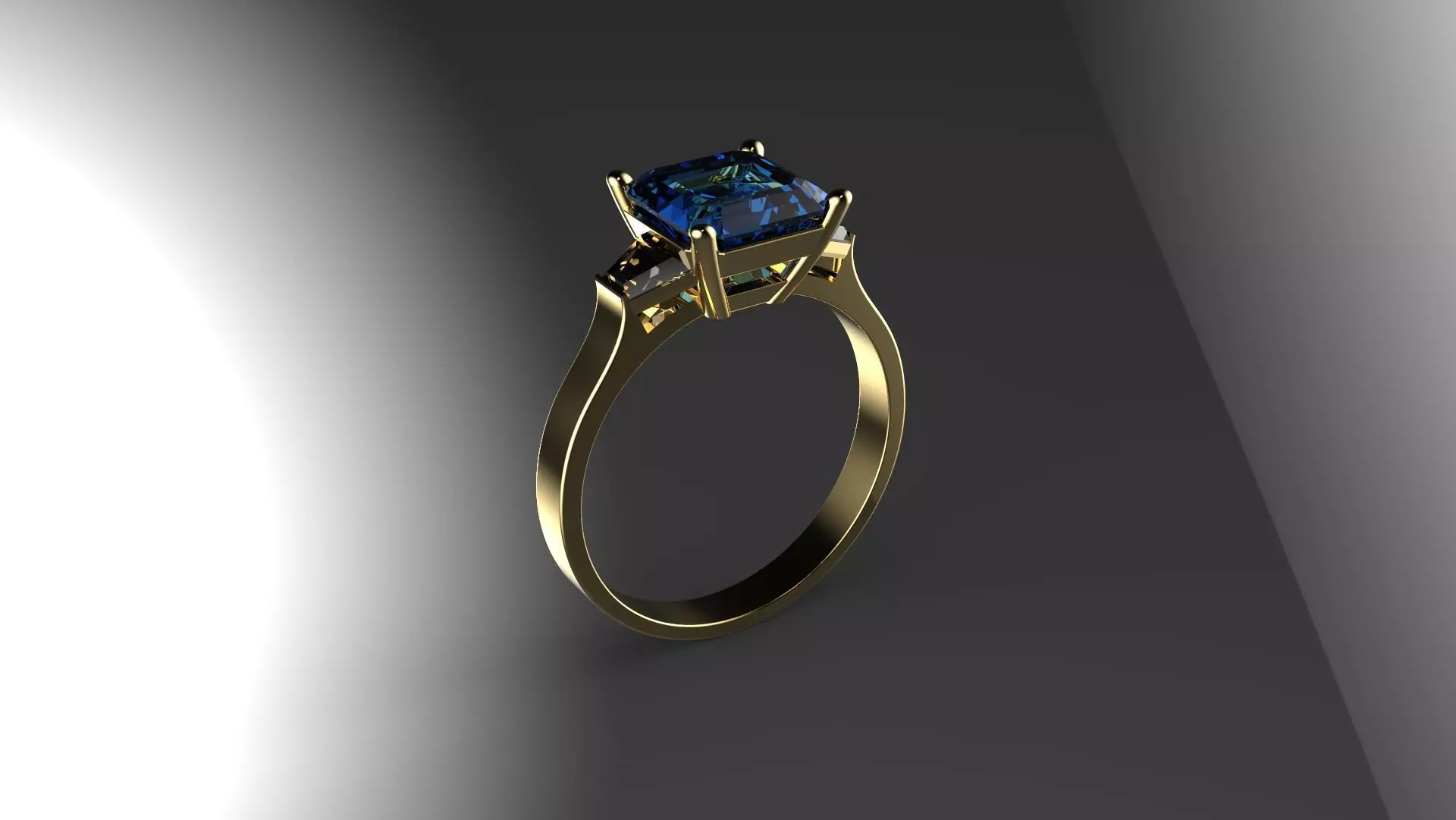 Brilliant ring 3D print model_0