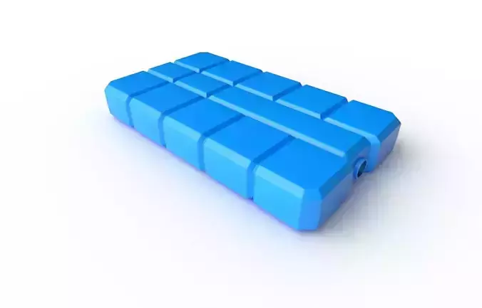 Ice Brick M02 Low-poly 3D model
