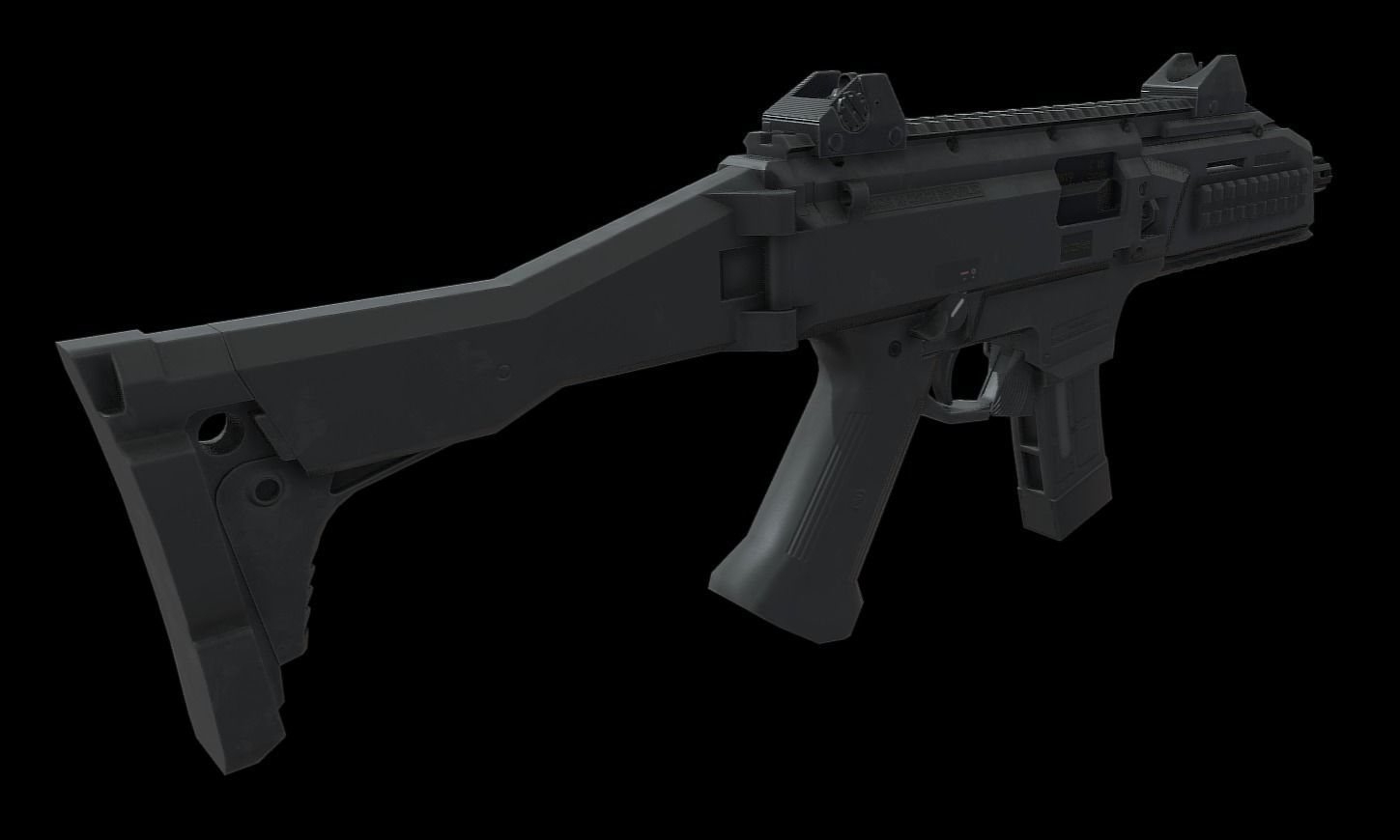 CZ Scorpion EVO 3 Low-poly 3D model_1