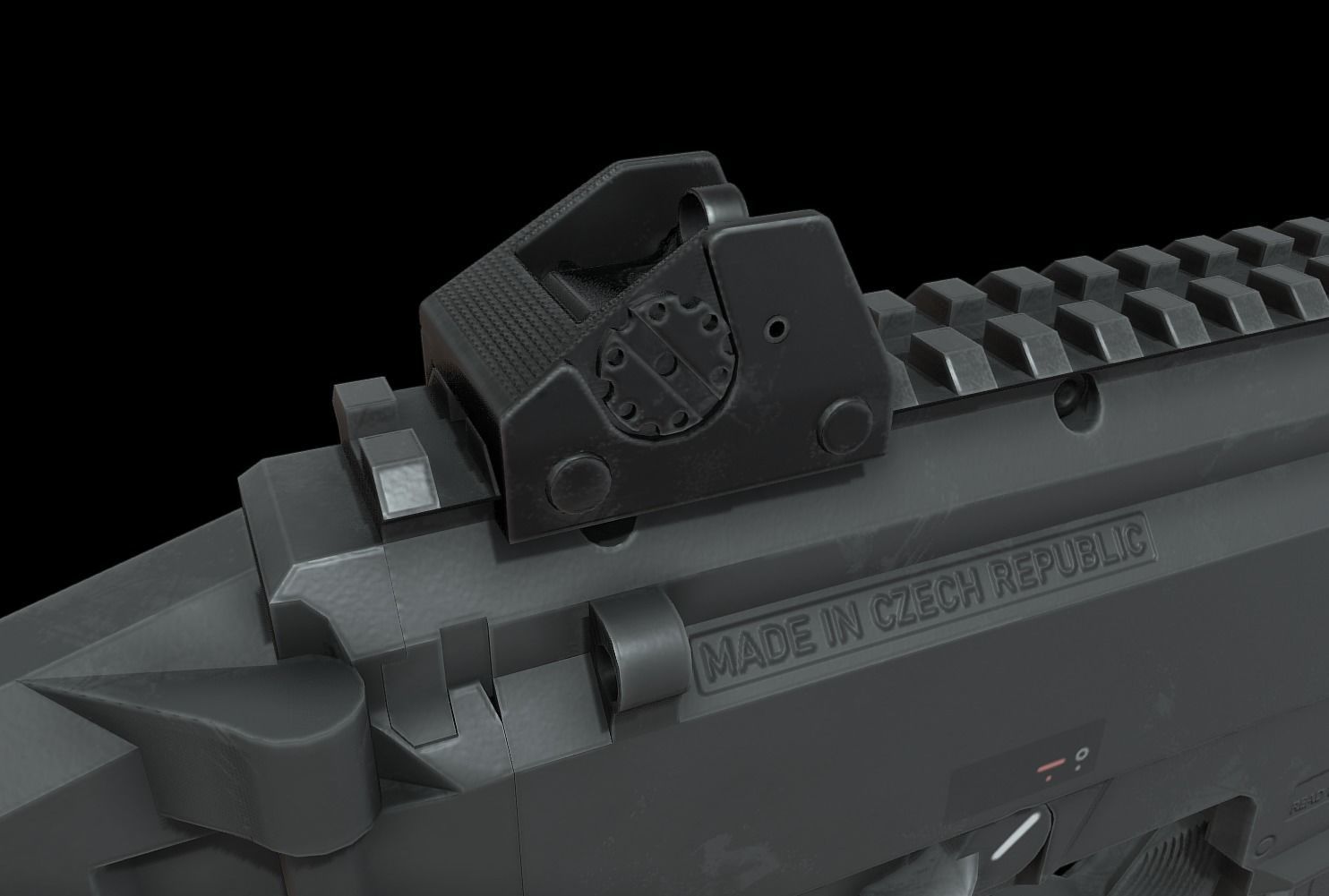 CZ Scorpion EVO 3 Low-poly 3D model_10