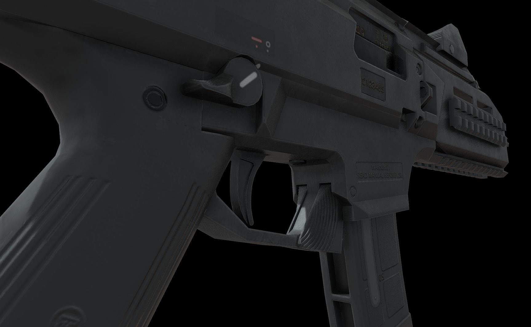 CZ Scorpion EVO 3 Low-poly 3D model_6