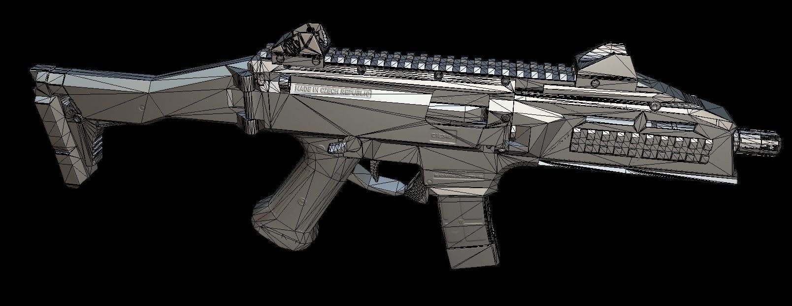 CZ Scorpion EVO 3 Low-poly 3D model_19