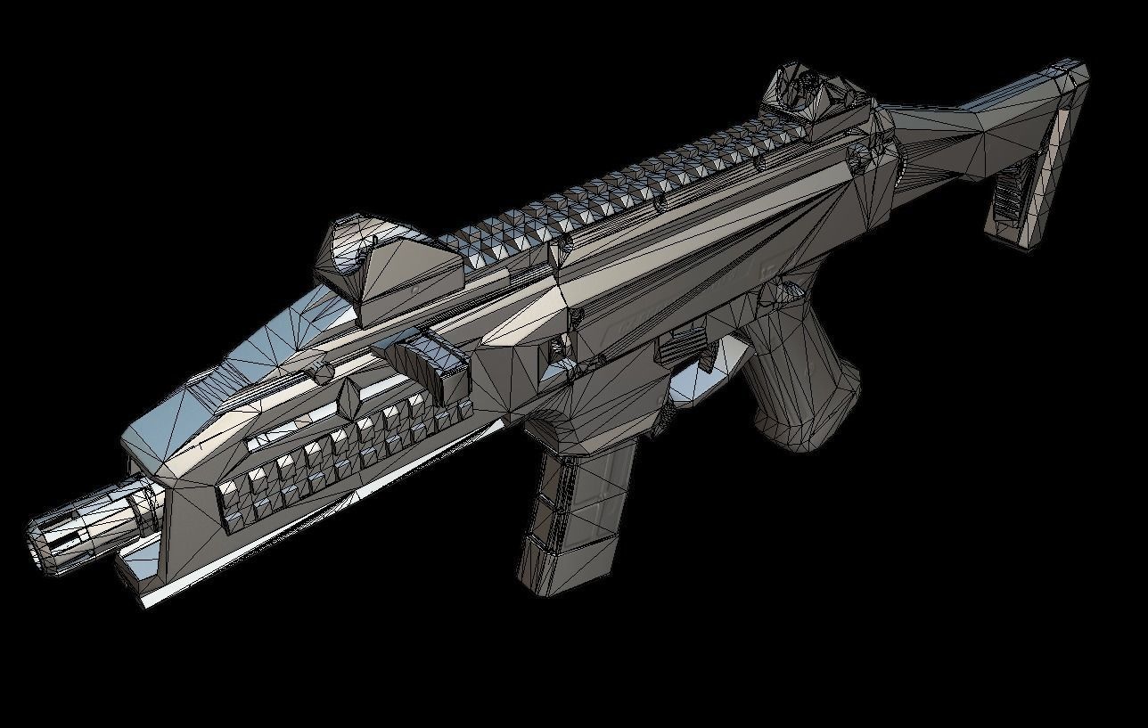 CZ Scorpion EVO 3 Low-poly 3D model_21